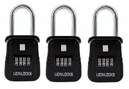 Pack of 3 lockboxes realtor key storage lock box real estate 4 digit lockbox for sale