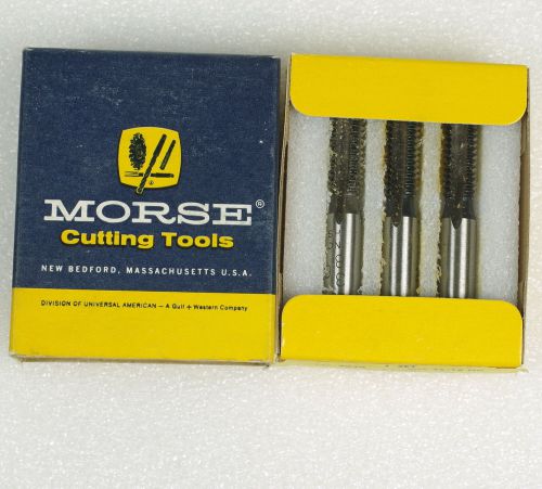 MORSE Hand Taps #2040 3/8-16 NC Cut Thread High Speed Steel 3 piece Set NIB