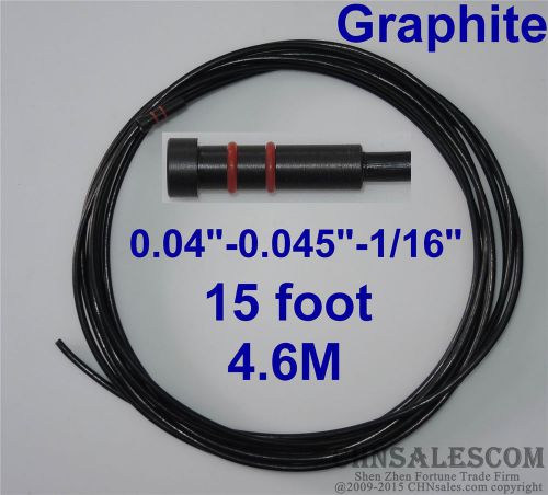 Graphite liner 15ft tweco lincoln mig welding guns wire size 0.040&#034;-0.045&#034;-1/16&#034; for sale