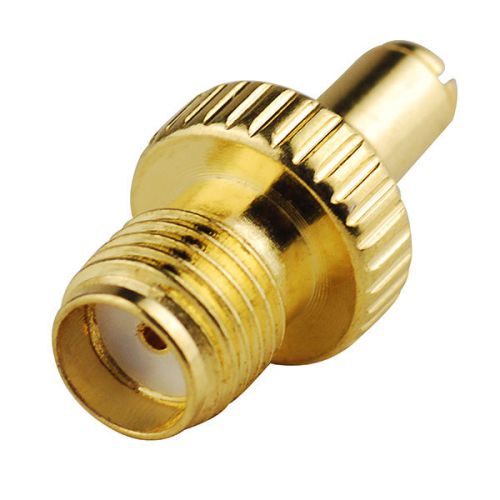 Adapter ts-9 male plug to sma female jack rf connector straight gold-plated new for sale