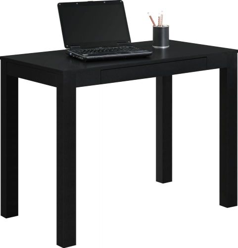 New Office Home Desk with Drawer Black Finish Large Work Surface Free Shipping