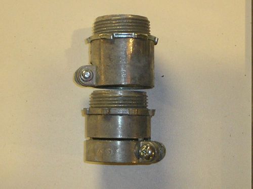 1-1/4 in. flexible metal conduit (fmc) squeeze connector(lot of 2) for sale