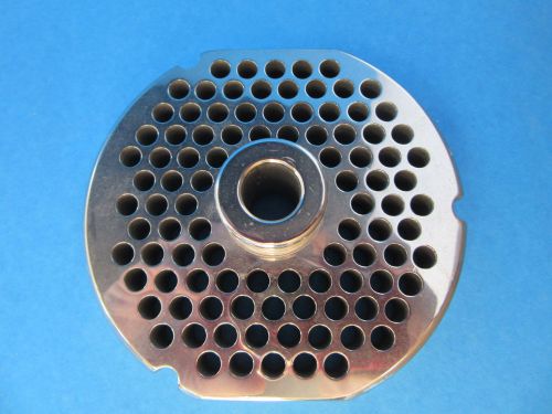 #32 x 1/4&#034; meat grinder plate disc  for toledo scale w/ flat edges  stainless for sale