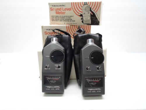 (2) Realistic Sound Level meters Hand Held w/cases
