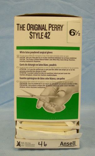 46 Pr/Pkgs Ansell &#034; The Original Perry Style 42&#034; Surgical Gloves #5711102