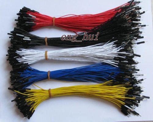 40pcs 20cm 2.54mm 5 colors 1p-1p pin M / F Dupont Wire Jumper Cable For Arduino