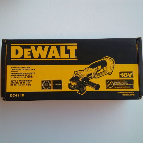 New in box  dewalt dc411b 18v cordless battery angle grinder 4 1/2&#034; 18 volt xrp for sale