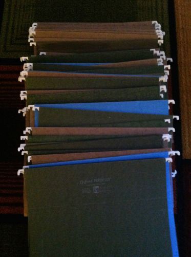 Lot of 60 Gently Used Letter Size Hanging File Folders