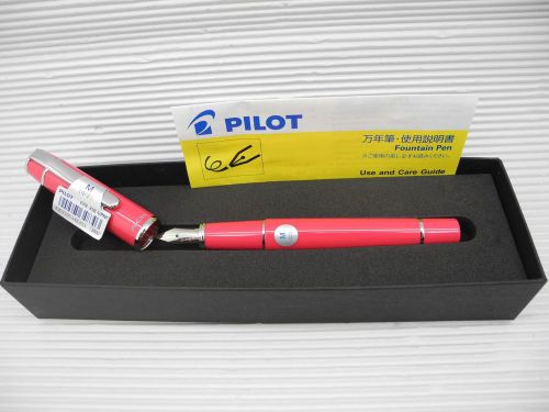 Pink Pilot Prera FPR-3SR Fountain pen Medium nib free 2 cartridge Black ink