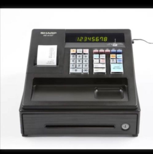 Sharp XEA107 Electronic Cash Register with LED Display 80 price look-ups