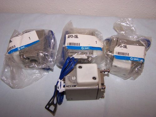 SMC AP01-09L SOLENOID ASSEMBLY NEW LOT OF 4