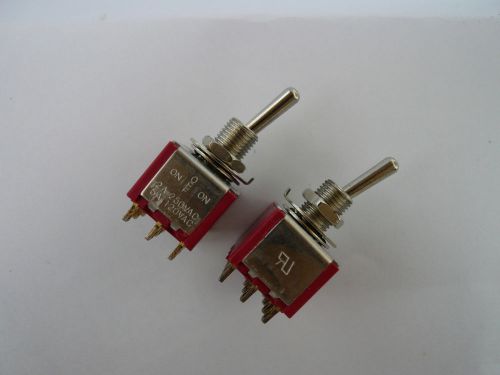 2 pcs. 4pdt 3-pos on/centre off/on toggle switch new for sale