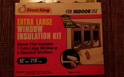 Frost King Shrink Film Window Kit For Extra Large Window 62&#034; Wide 210&#034; Long