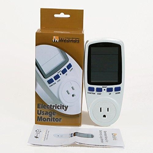 Weanas® Plug Power Meter Energy Electricity Usage Monitor Energy Cost Monitor