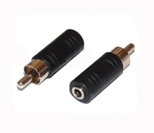 3.5mm mono jack female to phono rca plug male socket rf adapter for tv audio diy for sale