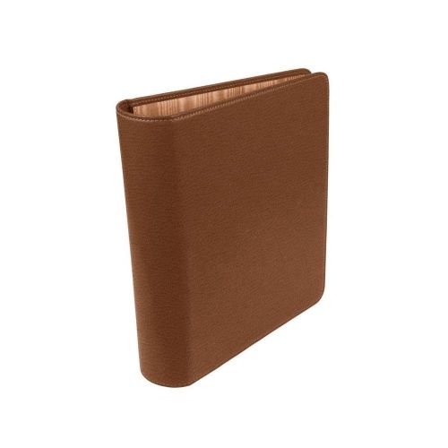 LUCRIN - A5 binder - Granulated Cow Leather - Tan
