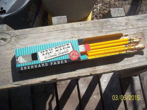 Van Dyke Hi-Density Graphite Pencils In Box   Never Used    Vintage