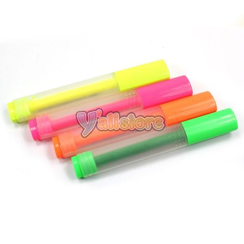 20 pcs 4 Colors Highlighter Fluorescent Liquid Marker Pen