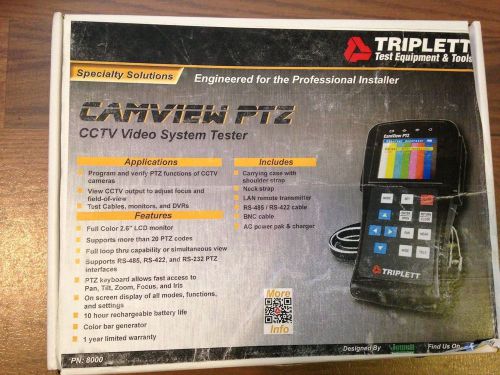 Triplett CAMVIEW PTZ Model #8000 - NEW
