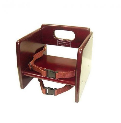 MAHOGANY FINISH BABY BOOSTER CHAIR FOR RESTAURANTS OR HOUSEHOLDS