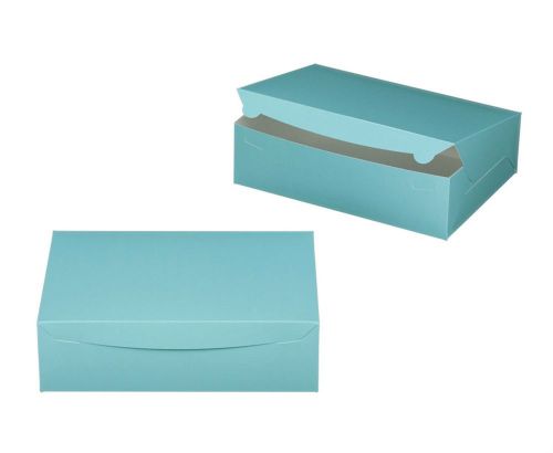 100 DMC Cupcake Boxes w/Lid and Holder for 24 Mini Cupcakes, Tiffany Blue