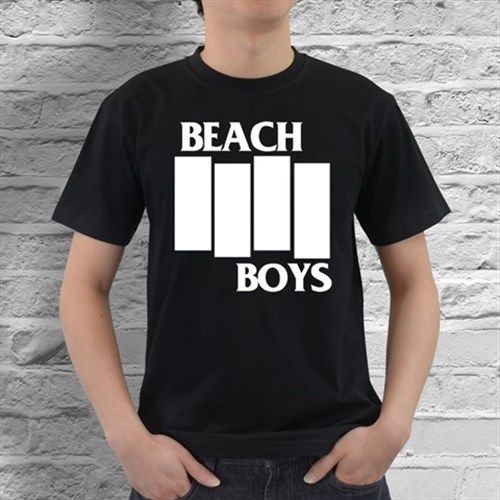 New beach boys mens black t-shirt size s, m, l, xl, xxl, xxxl for sale