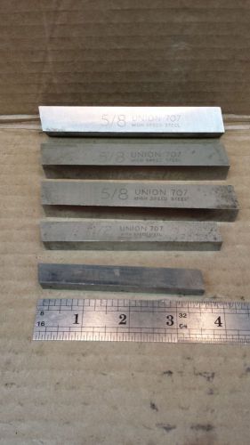 Lot of  5 new tool bits  5/8&#034;, 1/2&#034;, 7/16&#034;  union 707 hss for sale