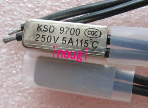 New KSD 9700 115?C 250V 5A Thermostat Temperature BiMetal Switch NC Close 3 pcs