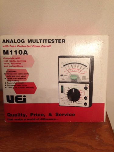 UEI M110A Analog Multimeter 21 Range with DC uA