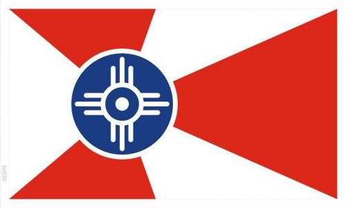 Bc030 flag of wichita kansas city (wall banner only) for sale