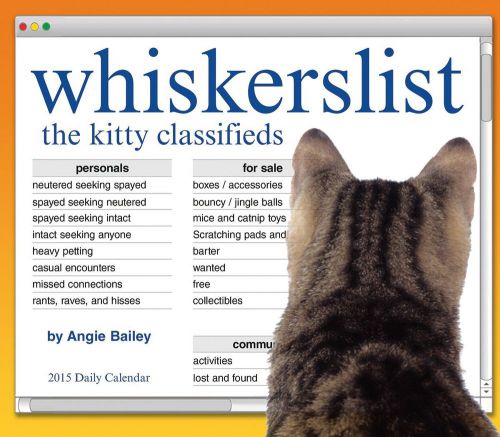 SALE 50% OFF 2015 Whiskerslist Daily Calendar
