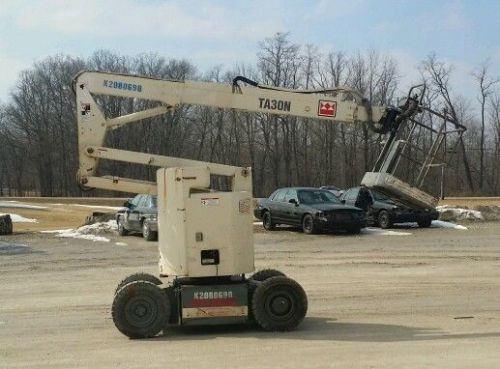 1999 terex ta30n electric narrow isle electric lift with 22 ft horizonal reach for sale