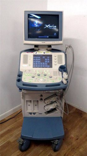 Toshiba xario prime ssa-660a diagnostic ultrasound system plt-805at probe for sale