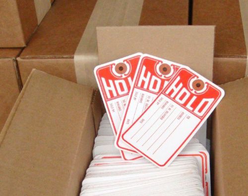 1000, WHITE PAPER HOLD TAGS WITH SLIT RETAIL MERCHANDISE AUCTION SALE LABELS