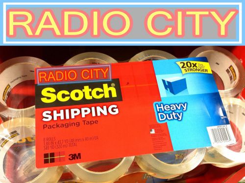 Scotch 3M Clear Heavy Duty Shipping Packing Tape 8 Rolls Total 349 YD (320 m)