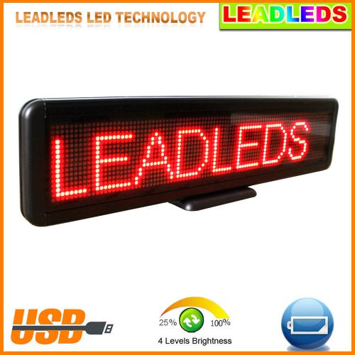 21&#034; Red Color LED Sign Board - Office Business Sign Scrolling Message Display