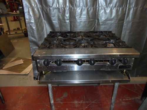 THERMA-TEK HEAVY DUTY 36&#034; 6 BURNER COUNTER TOP STOVE  (1 YEAR OLD)