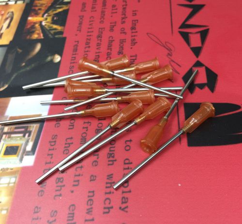 Blunt dispensing needles syringe needle tips 1.5&#034; 14 gauge luer lock 10 pcs for sale