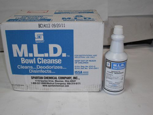 Spartan chemical m.l.d. bowl cleanse 12 per case 32oz bottles (7225-03) for sale