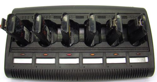 Motorola Impres WPLN4127AR 6 Bay Battery Charger Radio XTS5000 XTS3000 Display a
