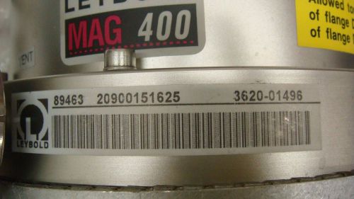 Leybold turbo pump mag 400, AMAT Applied Materials 3620-01496