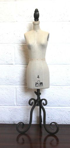 Professional Dress Form Half Scale Mannequin Slight Damage Size 4