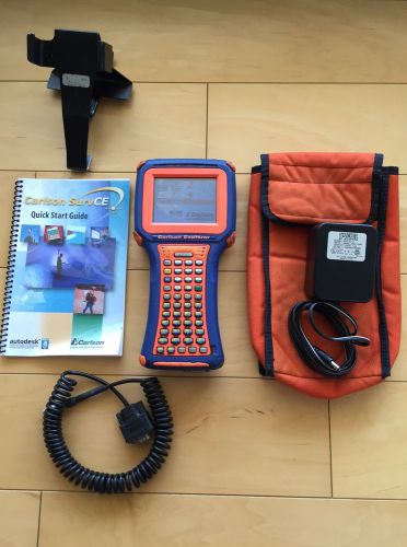 Carlson Explorer II Data Collector, Cable, Charger, Case, Bracket, and Manual
