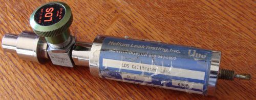 Helium Leak Testing, Inc., QHe LDS Calibrated Leak Model: SC-8   S/N: 6868