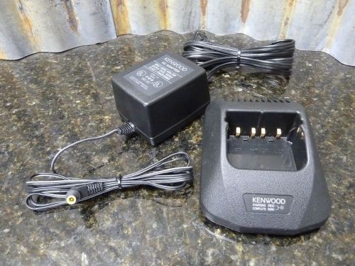 Genuine oem kenwood model ksc-24 rapid desktop charger for tk series radios for sale