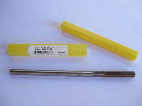 New 533.3190 L&amp;I Straight Flute Chucking Reamer HSS