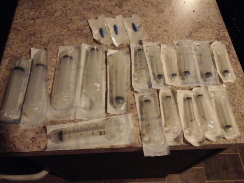 total of 17 BD syringes (6 - 60 ml) (6 - 20 ml) and (5 - 10 ml) see description