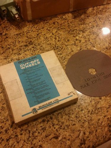BOX OF 9 BUEHLER CUT OFF WHEELS 5090 RPM 9&#034; DIAMETER 1/16&#034; THICK