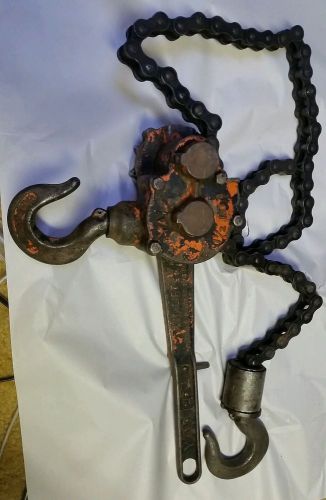 Yale 1.5 Ton Pul-lift Ratcheting Chain Hoist Come Along good working cond
