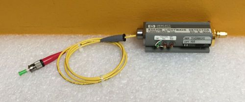 HP/Agilent 83440B Lightwave Detector 1300/1550nm, DC to 6 GHz + Opt. H10 &amp; Cable